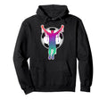 Soccer Player Celebration Silhouette Hoodie - Trendy Graphic Men Women