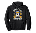 Champions Are Born September Football Hoodie - Streetwear Style for Adults