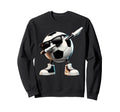Funny Dabbing Dab Soccer Player Sweatshirt - Minimalist Print Men Women