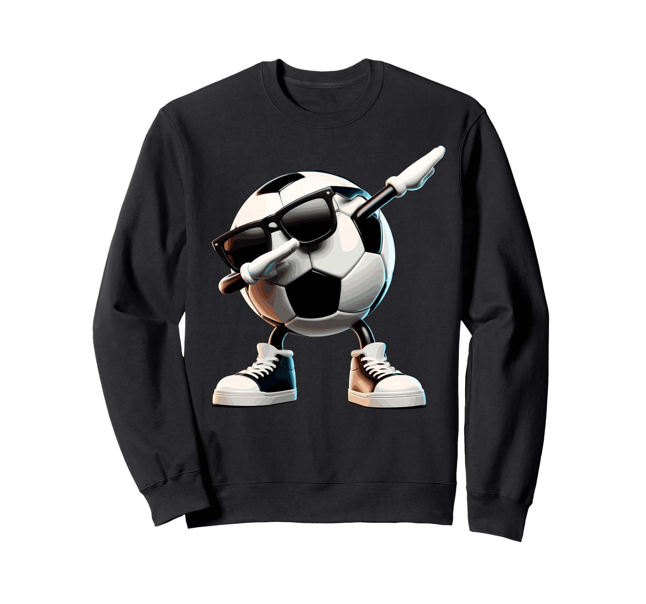 Funny Dabbing Dab Soccer Player Sweatshirt - Minimalist Print Men Women