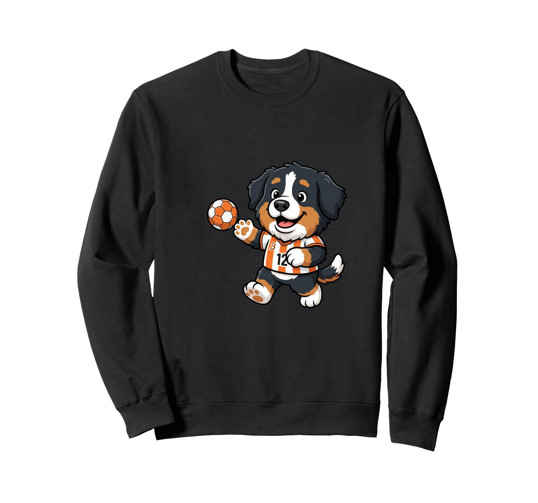 Watermelon Soccer Player Number 7 Sweatshirt - Casual Everyday Wear Unisex