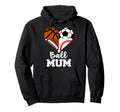Ball Mum Funny Soccer Football Baseball Hoodie - Trendy Graphic Men Women