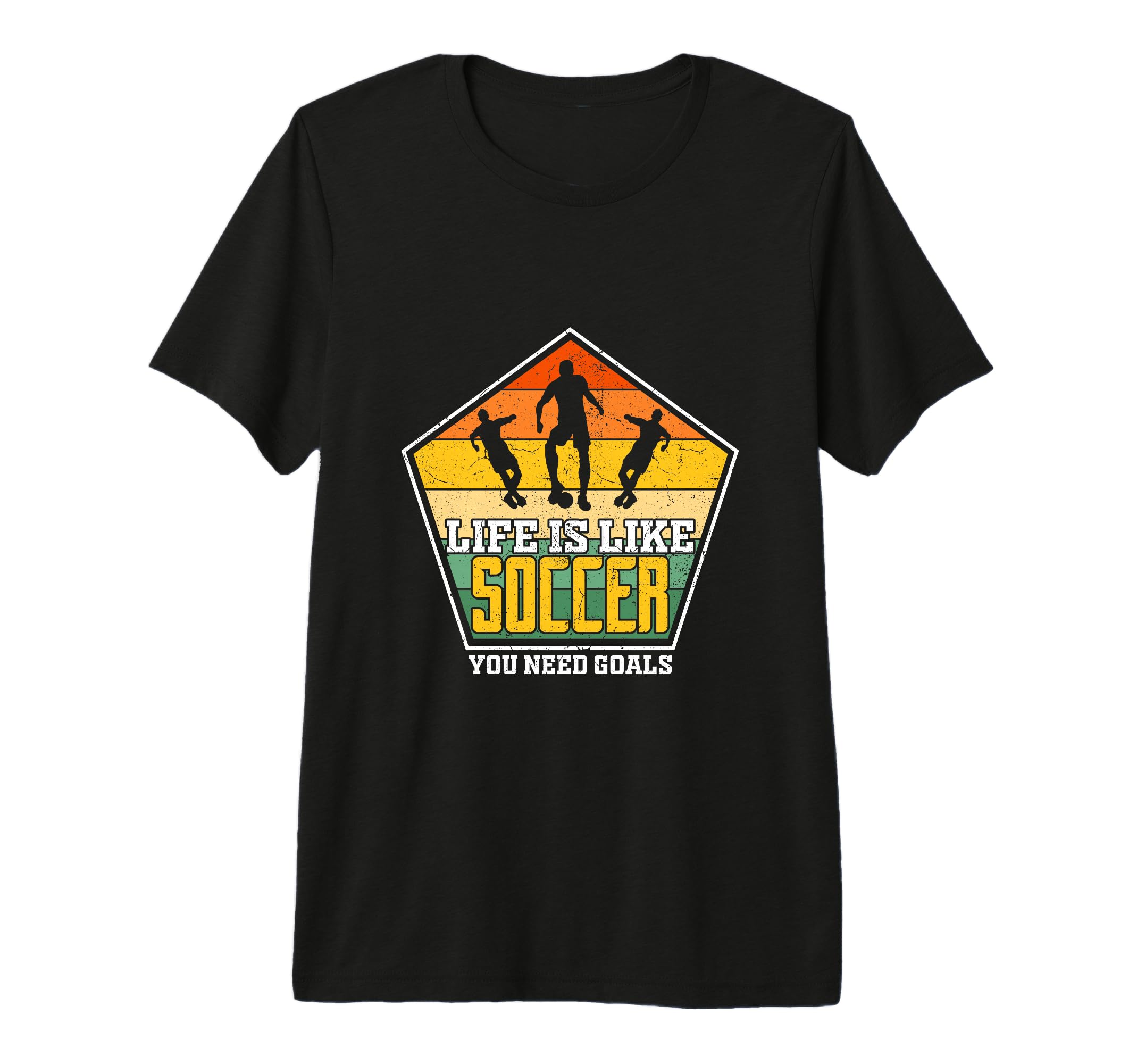Life Is Like Soccer Player Team Sports T-Shirt - Trendy Graphic Unisex