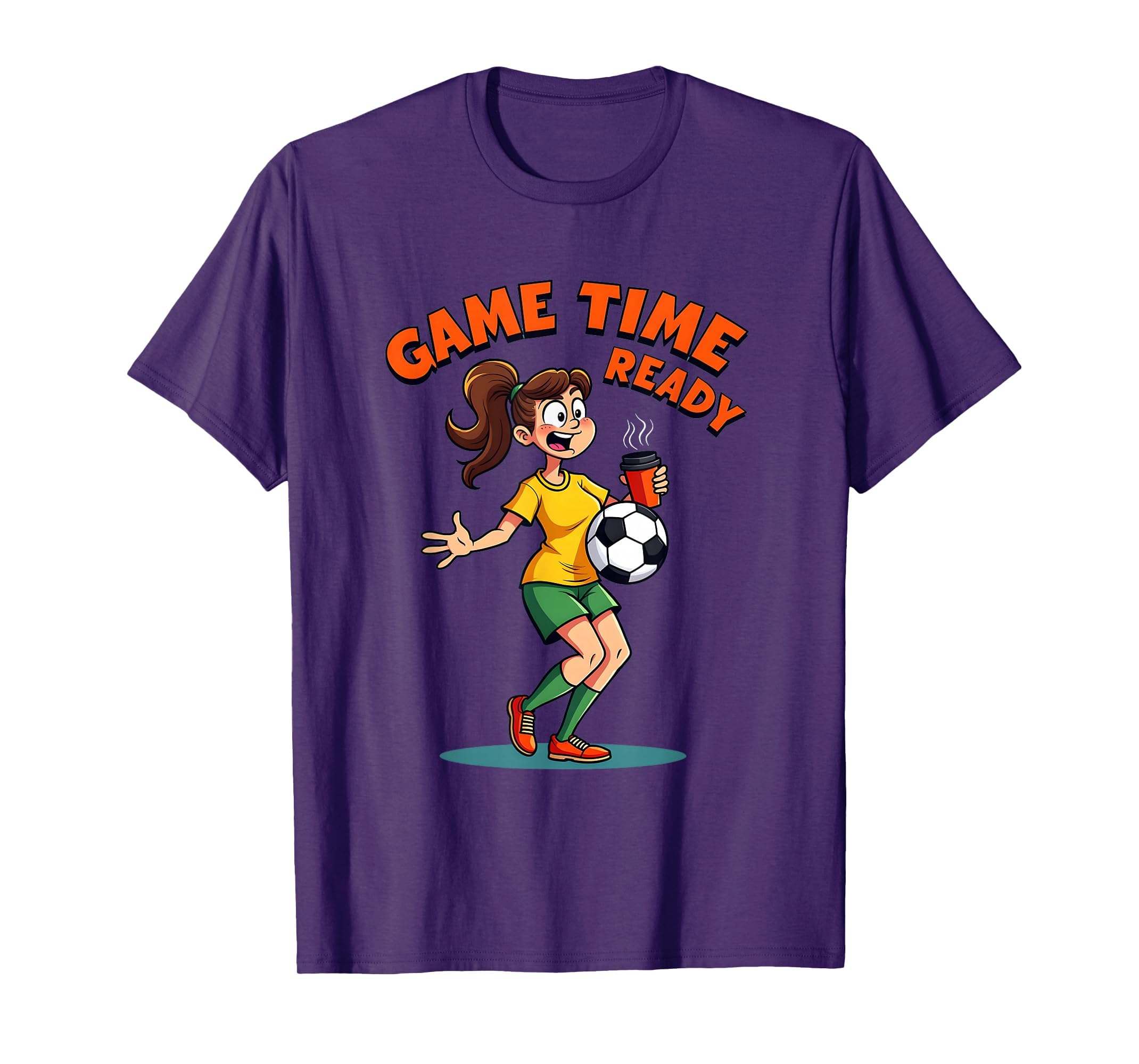 Game Time Ready Soccer Mom T-Shirt - Aesthetic Graphic for Adults