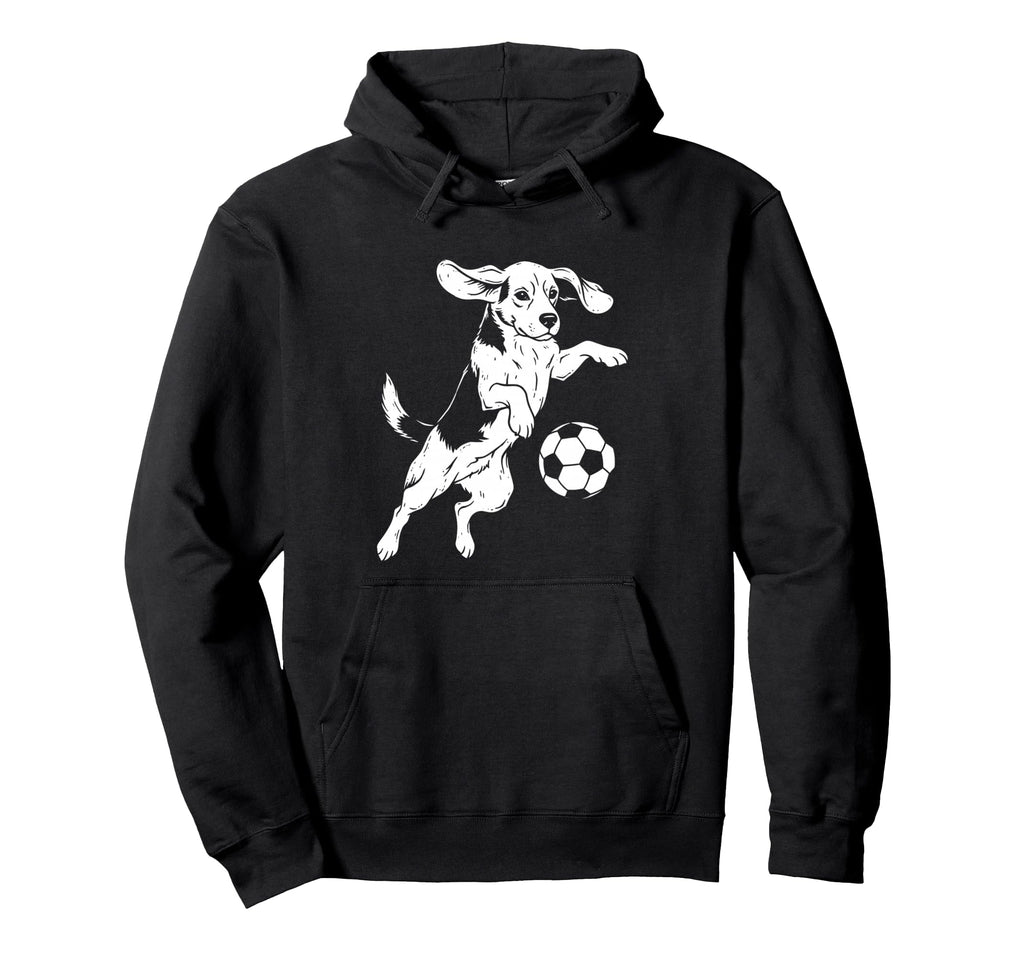 Beagle Soccer Player Funny Dog Lover Hoodie - Custom Art Print Men Women