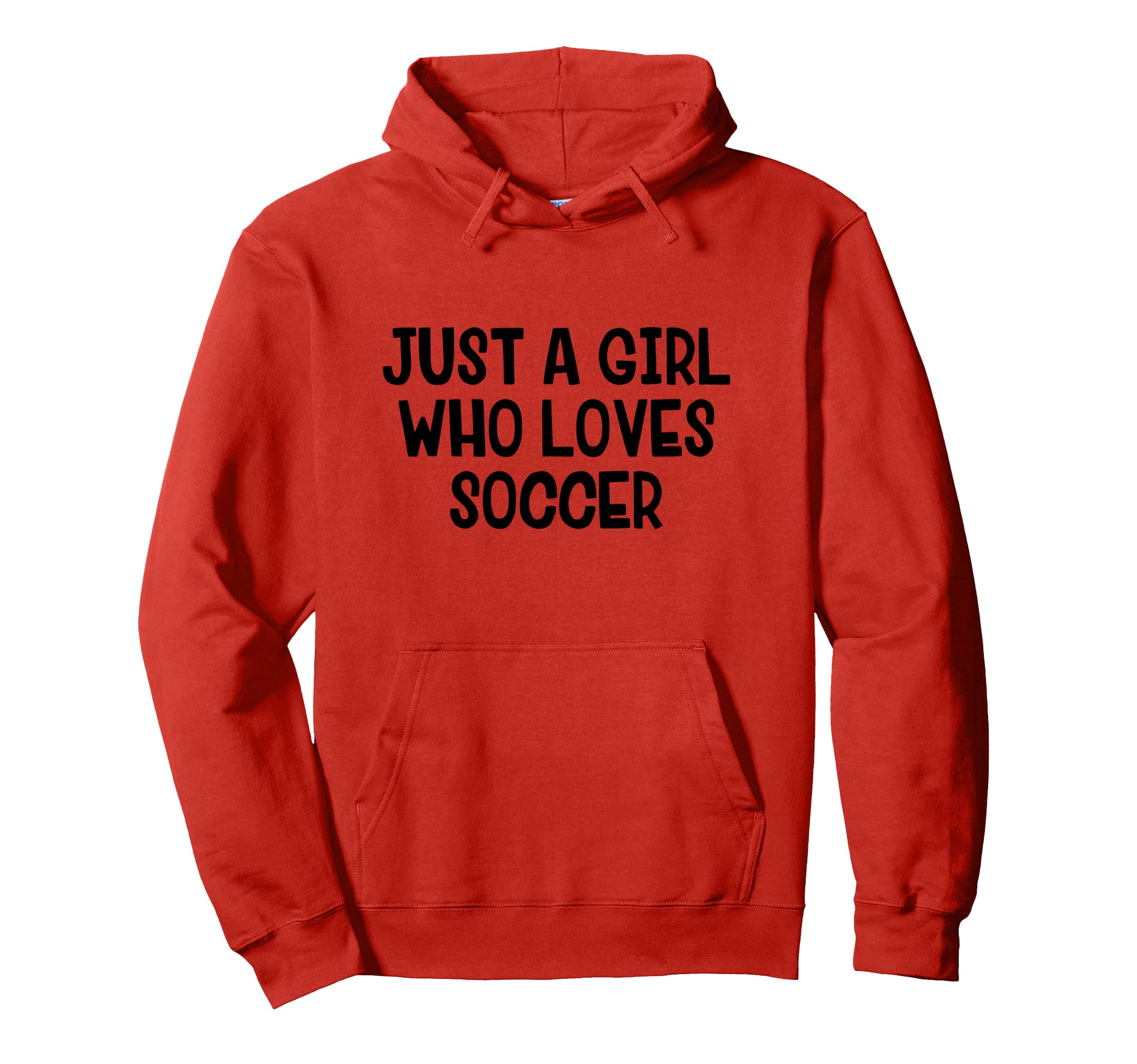 Just Who Loves Soccer Hoodie - Minimalist Print Unisex