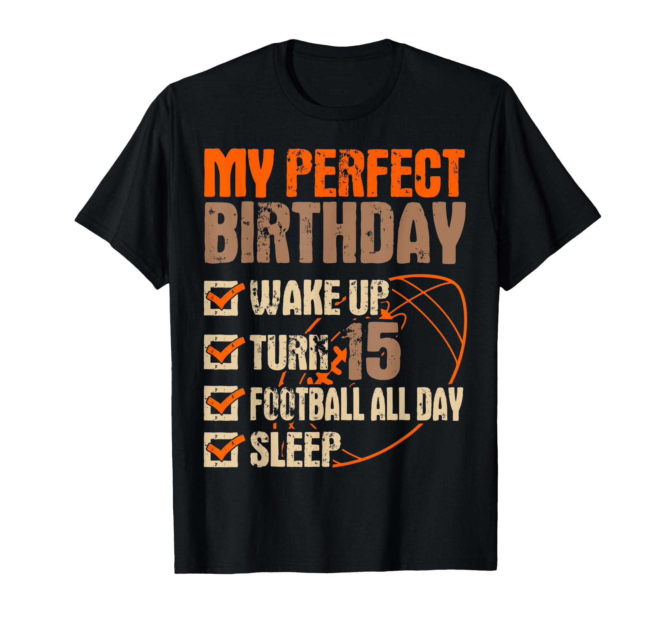 Football 15Th Birthday Player Goalkeeper T-Shirt - Graphic Print Unisex