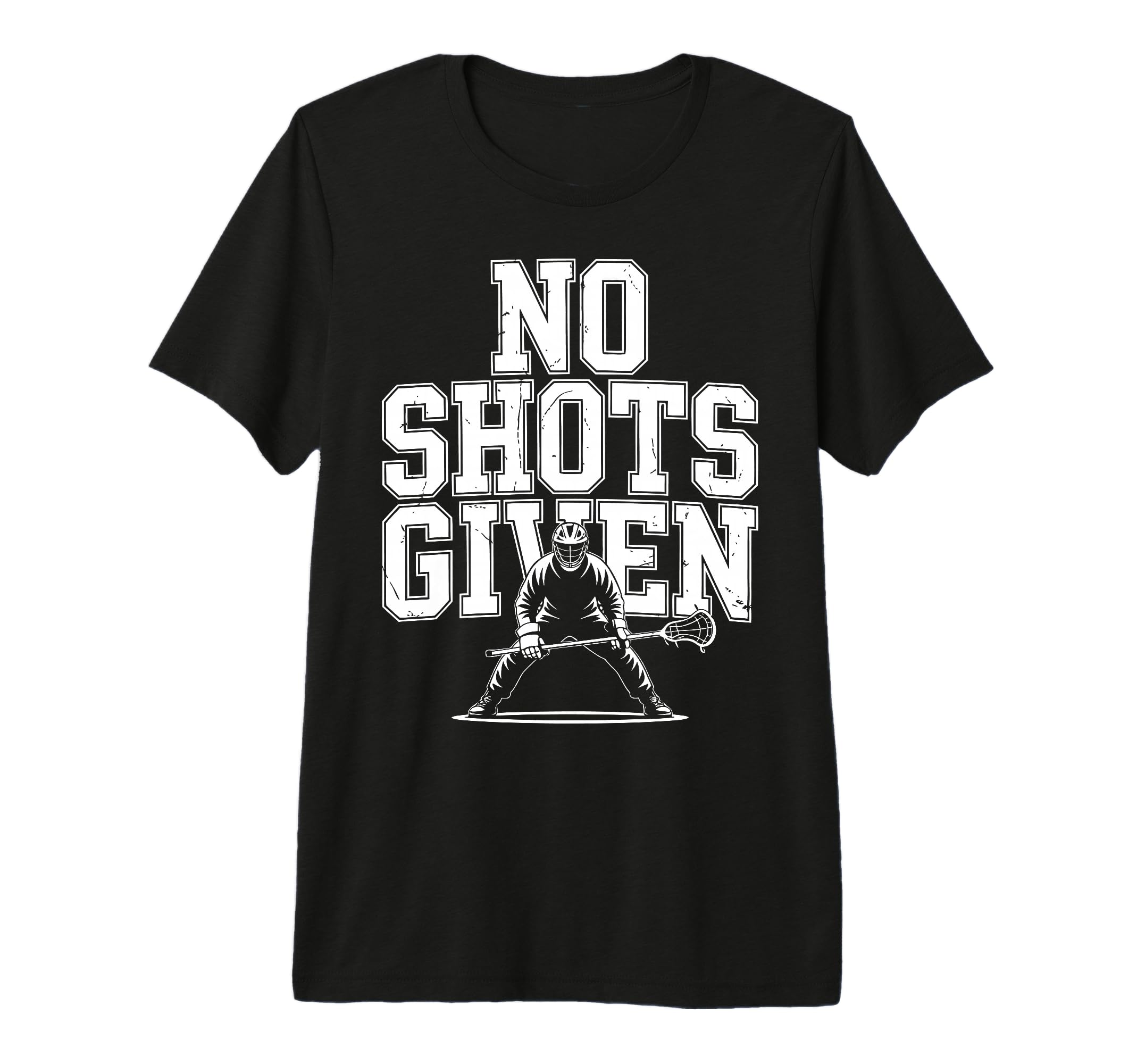 Lacrosse Defense Lax Goalkeeper Tri Blend T-Shirt - Trendy Graphic Unisex