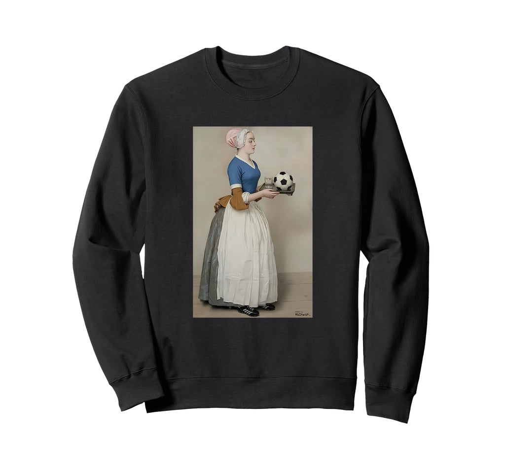 Serving Football Blue Soccer Outfit Sweatshirt - Fun Novelty Design Unisex