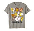 Mom Both Baseball And Softball Mom T-Shirt - Minimalist Print Unisex