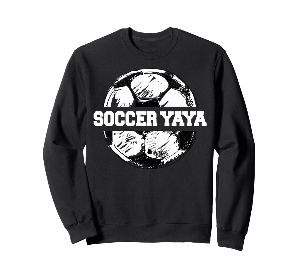 Soccer Yaya Soccer Ball Split Funny Sweatshirt - Minimalist Print Unisex