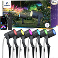 Smart Landscape Lighting Kit 36W, RGBCW Smart Landscape Lights 6 Pack, IP65 Waterproof Outdoor Spotlights, Alexa/Google Assistant Compatible, for Garden Pathway Yard Holiday Decor