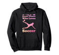 Im Simple Wjo Loves Soccer Soccer Hoodie - Fun Novelty Design Men Women