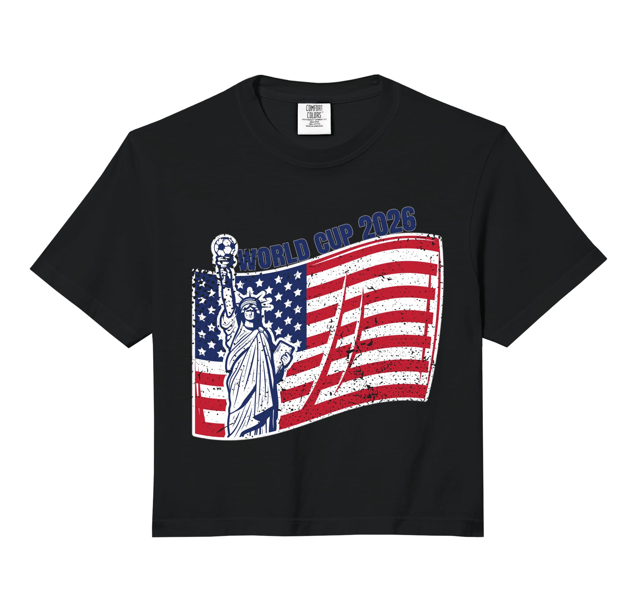Usa World Football 26 American Team T-Shirt - Graphic Print Unisex