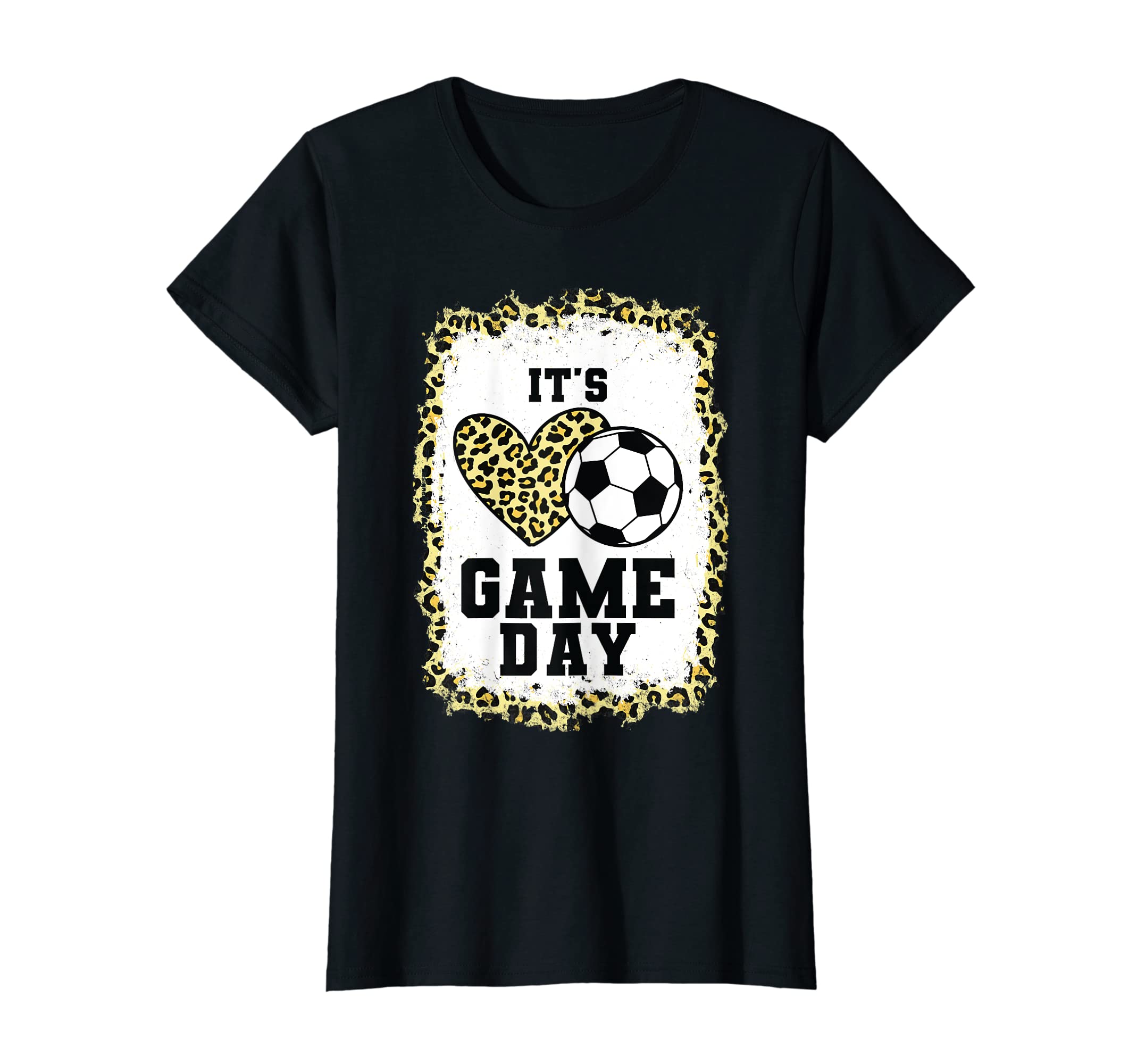 Womens Its Game Day Heart Soccer T-Shirt - Aesthetic Graphic for Adults