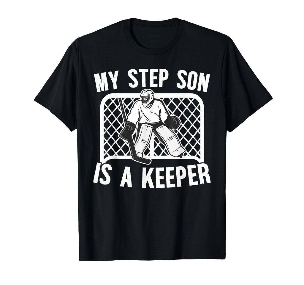 Hockey Keeper Step Mom Hockey Goalie T-Shirt - Fun Novelty Design Unisex