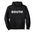 White South Team Colors Spirit Sports Hoodie - Graphic Print for Adults