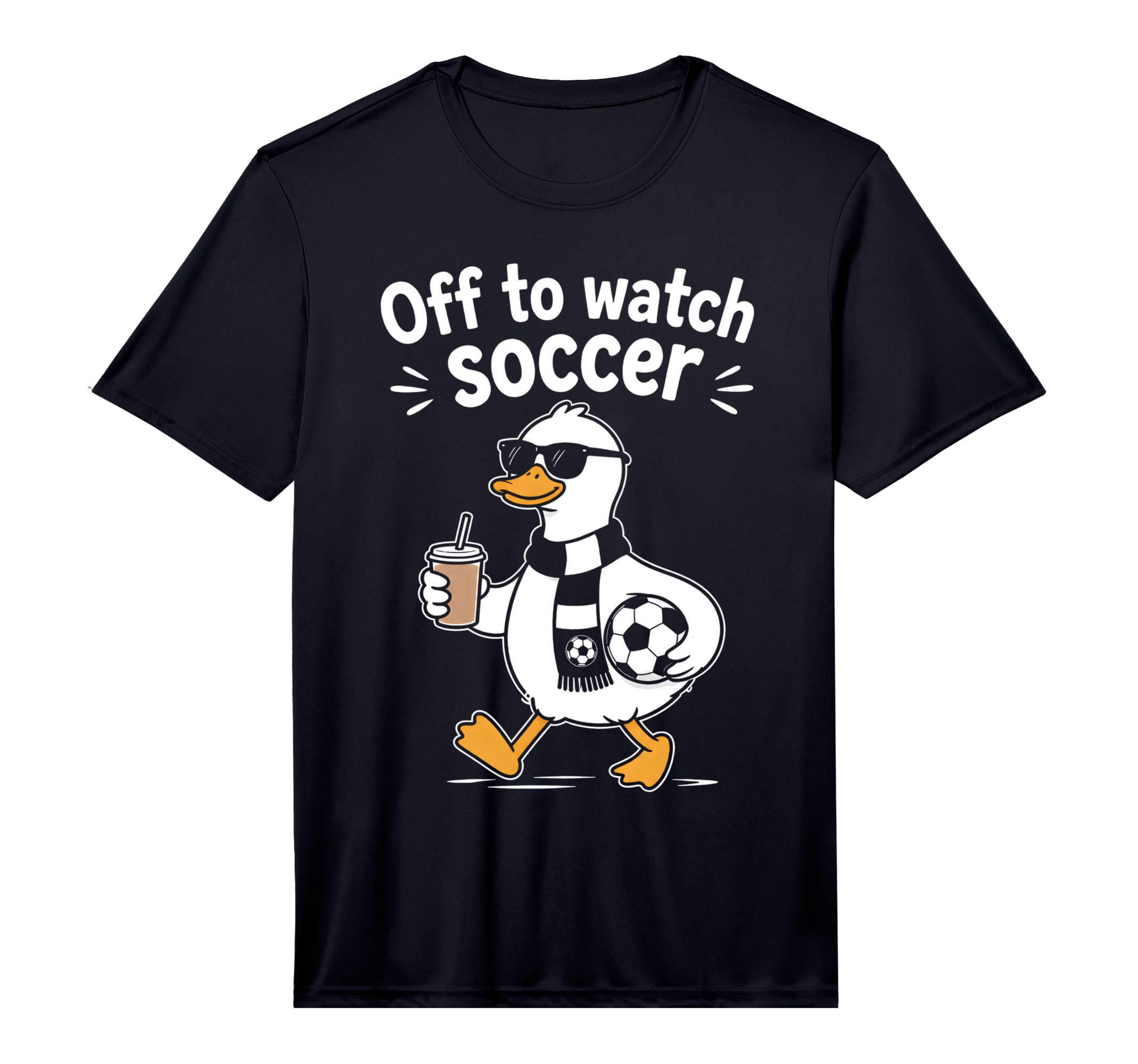 Off To Watch Soccer Mom Goose T-Shirt - Casual Everyday Wear Unisex