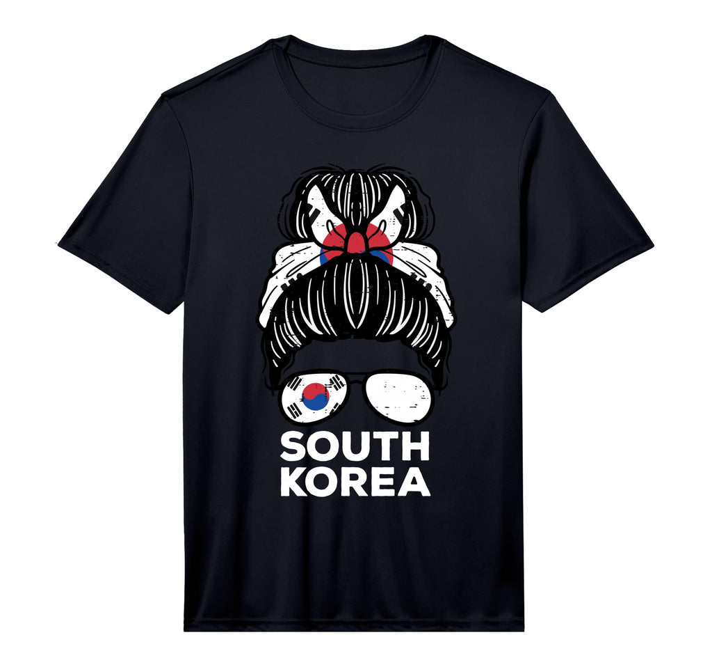 South Korea Flag Hairbun Football T-Shirt - Streetwear Style for Adults