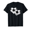 Soccer Heart Passion Sports Fan T-Shirt - Minimalist Print for Adults