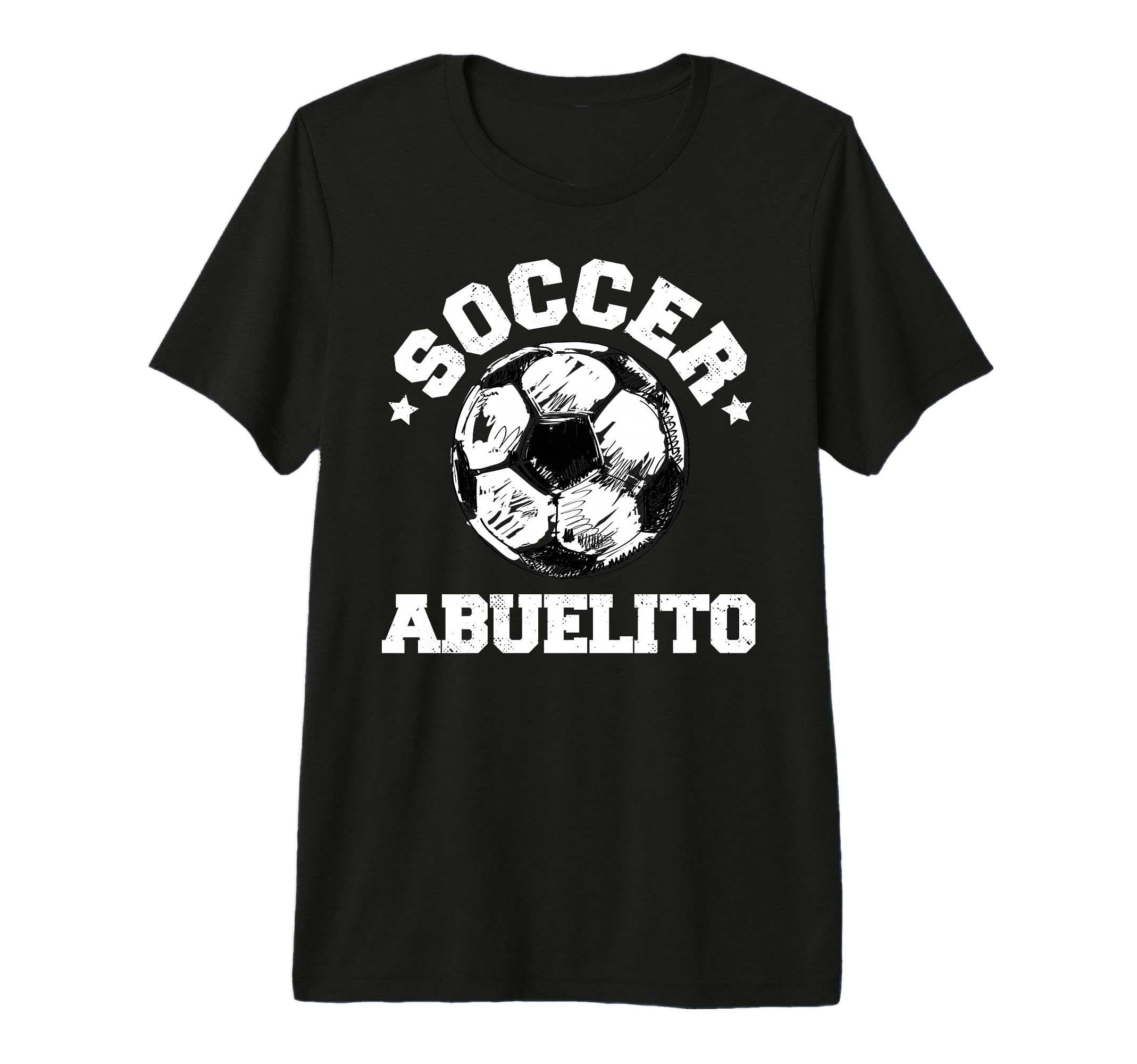 Mens Soccer Abuelito Soccer Ball T-Shirt - Trendy Graphic for Adults