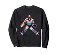 Ice Hockey Player Goalkeeper Ice Sweatshirt - Streetwear Style Unisex