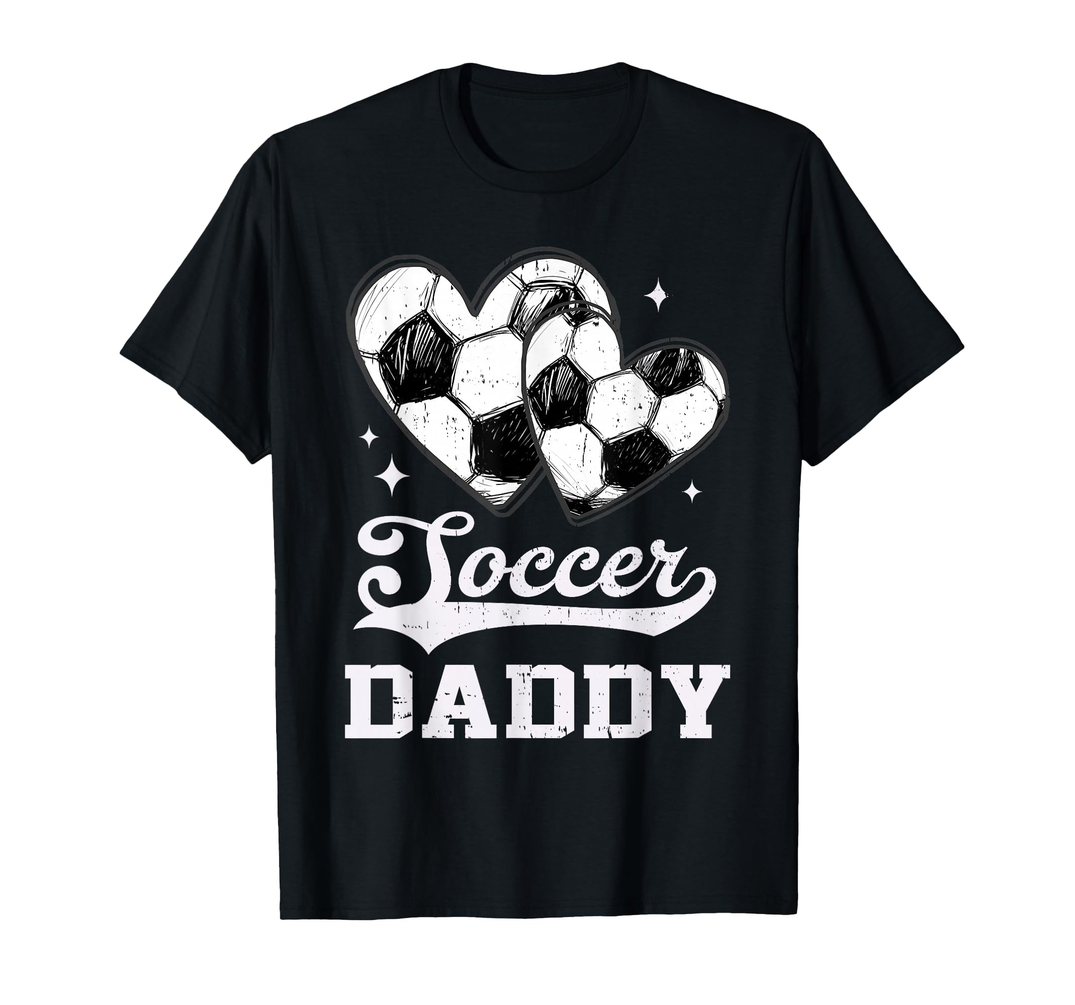 Soccer Heart Daddy Soccer Player T-Shirt - Fun Novelty Design Men Women