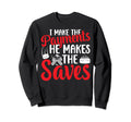 Ice Hockey Goalkeeper Mom Ice Sweatshirt - Novelty Apparel Men Women