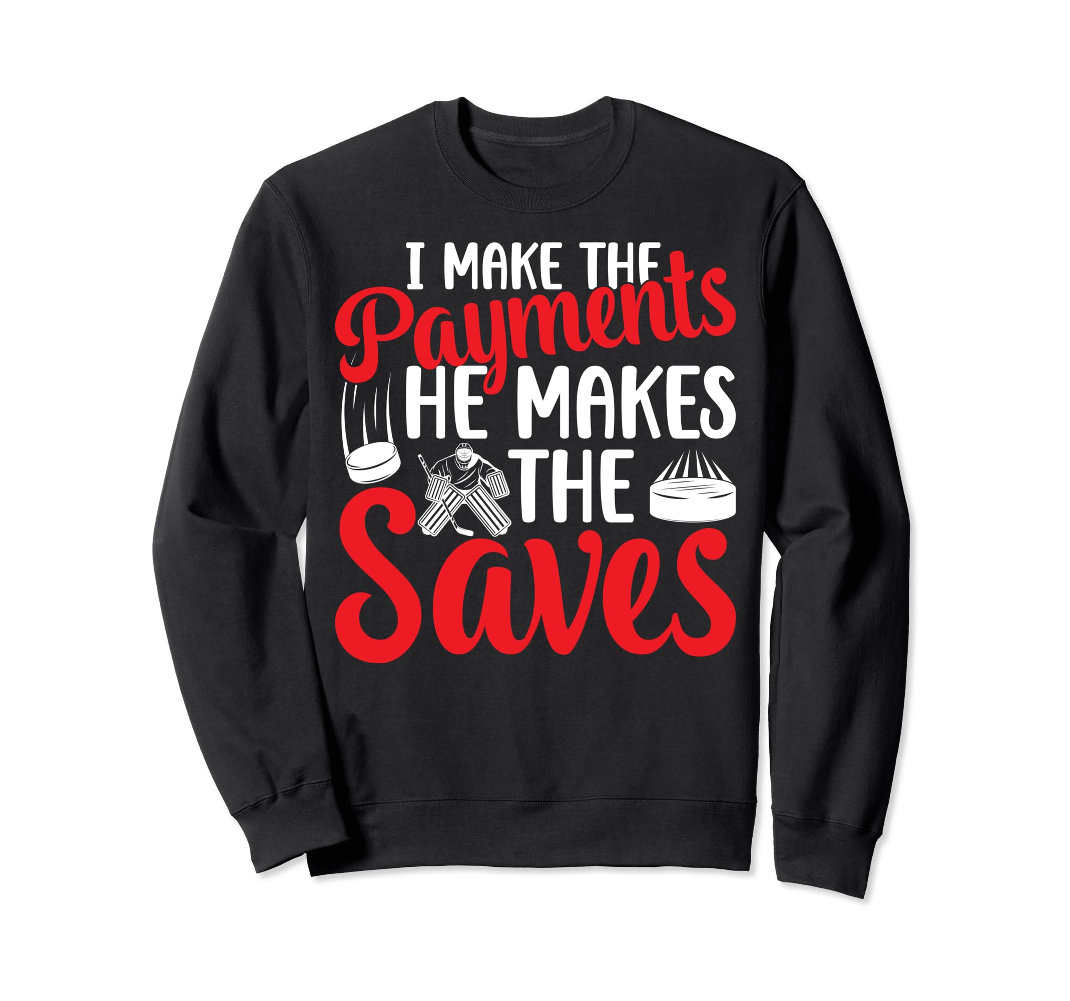 Ice Hockey Goalkeeper Mom Ice Sweatshirt - Novelty Apparel Men Women