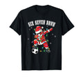 Six Seven Bruh Soccer Santa Dabbing T-Shirt - Fun Novelty Design Men Women