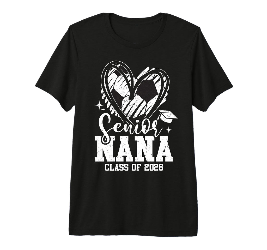Senior Nana Class 2026 Soccer T-Shirt - Fun Novelty Design for Adults
