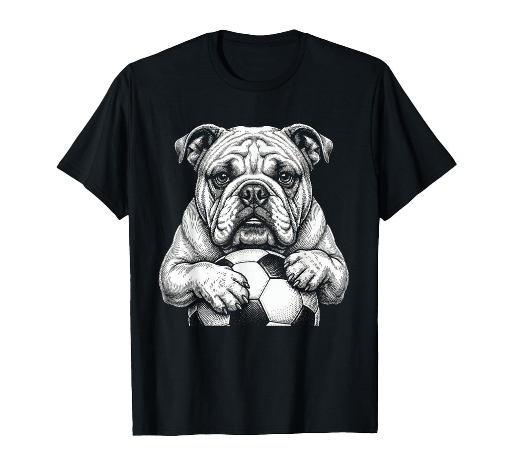 Ball Mascot Black And White Bulldog T-Shirt - Streetwear Style Unisex
