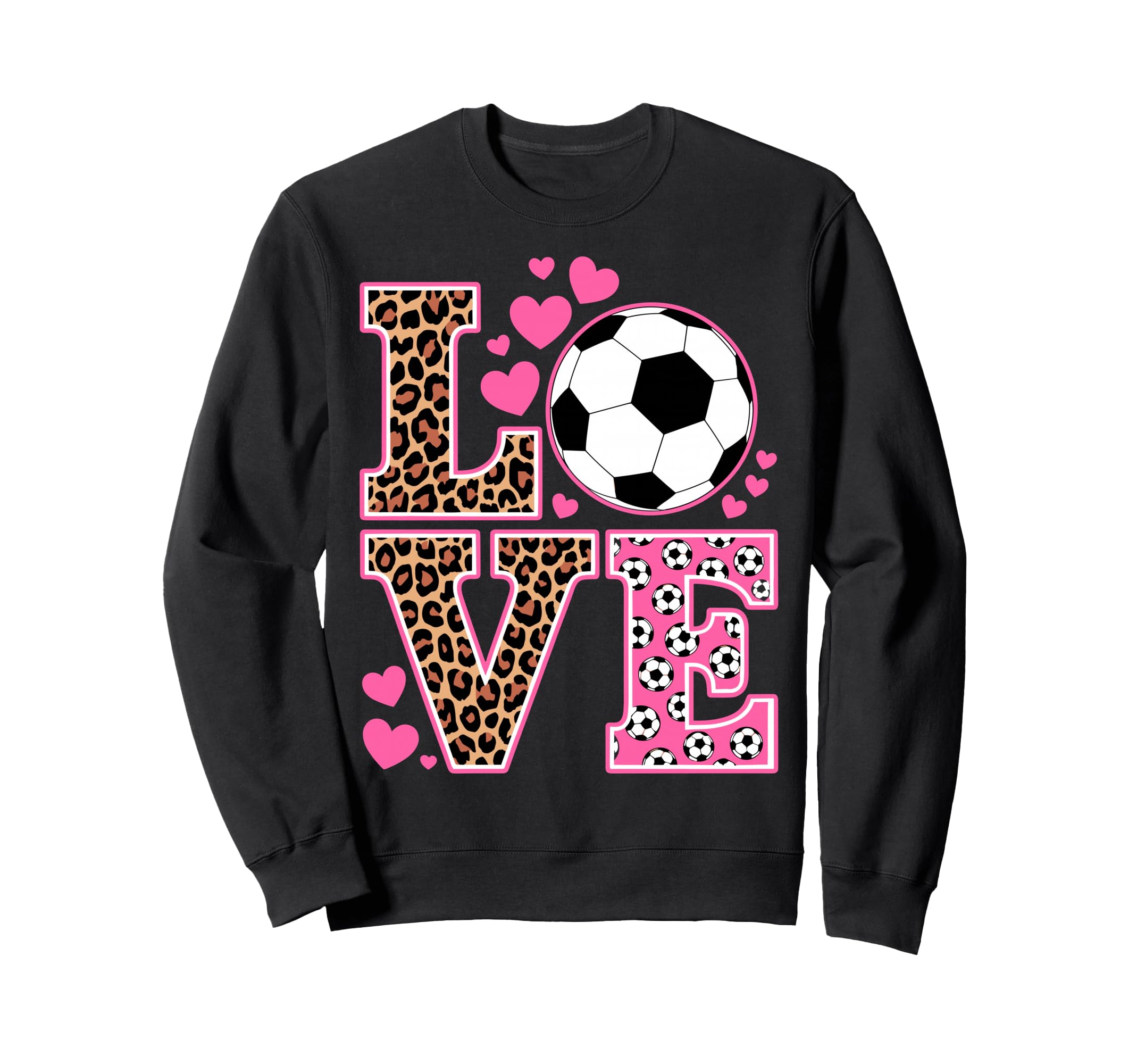 I Love Soccer Goalie Player Fan Sweatshirt - Aesthetic Graphic Men Women