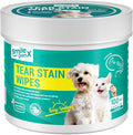 Dog Eye Wipes, Gentle Eye Wipes for Dogs & Cats, Pet Eye Cleaner Wash Removes Discharge, Crust, Debris, and Gunk (100, Unscent)
