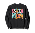 Soccer Mom Groovy Soccer Player Sweatshirt - Aesthetic Graphic Unisex
