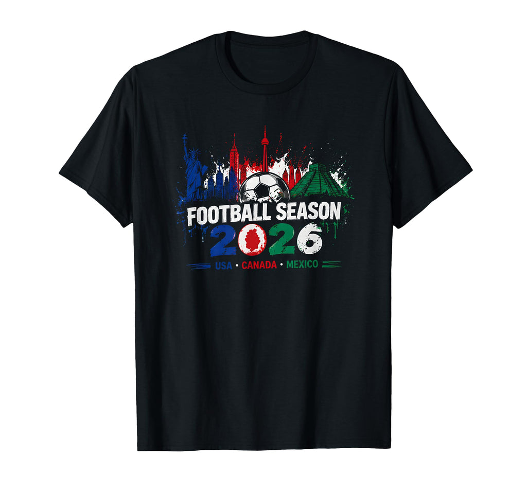 Football Season 2026 Global Stadium T-Shirt - Unique Graphic for Adults