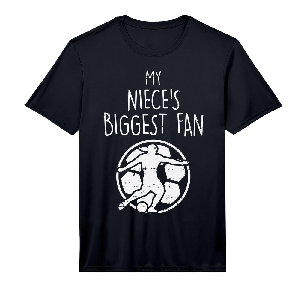 My Nieces Biggest Fan Soccer Football T-Shirt - Novelty Apparel Men Women