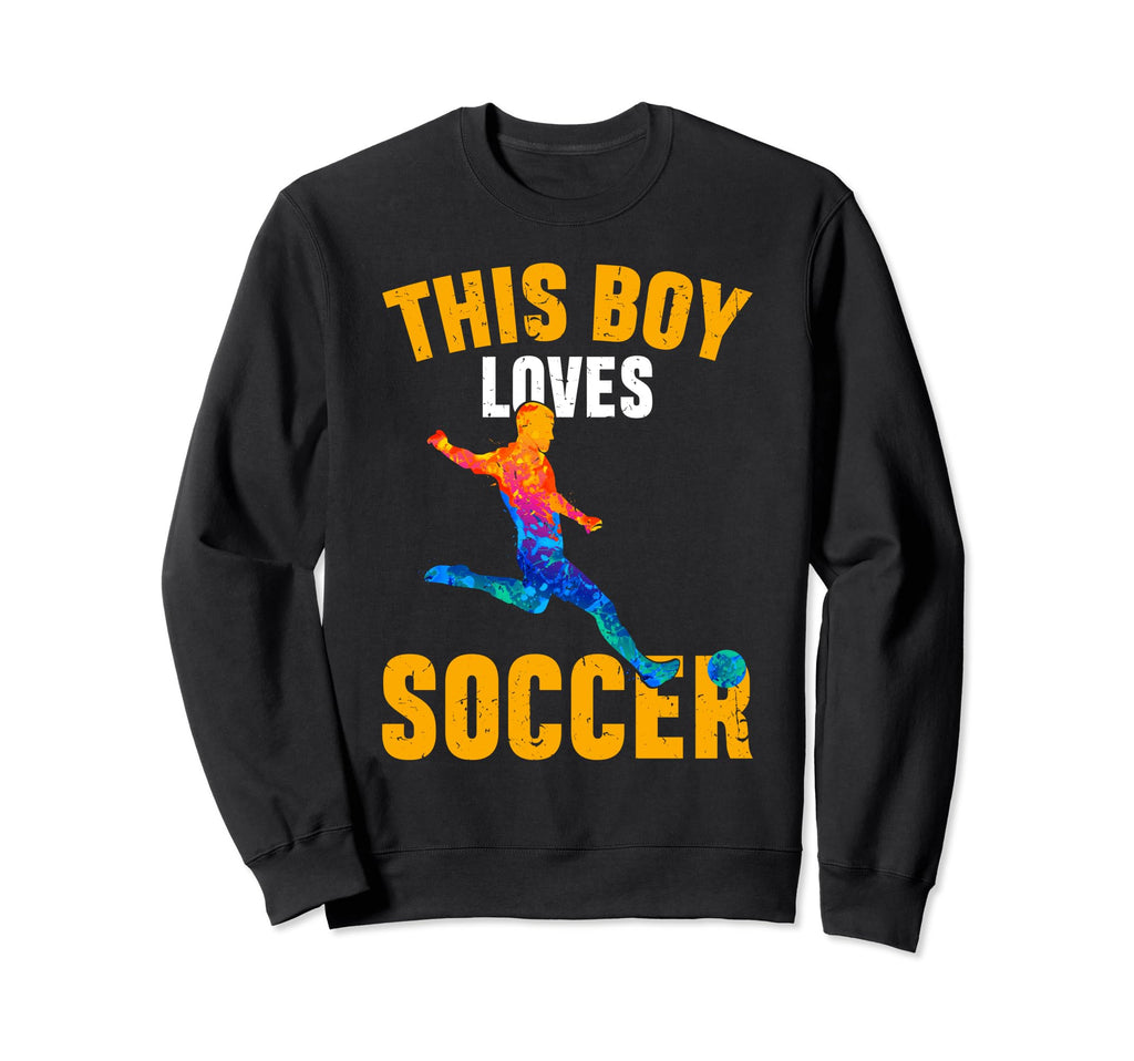 Funny This Loves Soccer Sweatshirt - Novelty Apparel Unisex