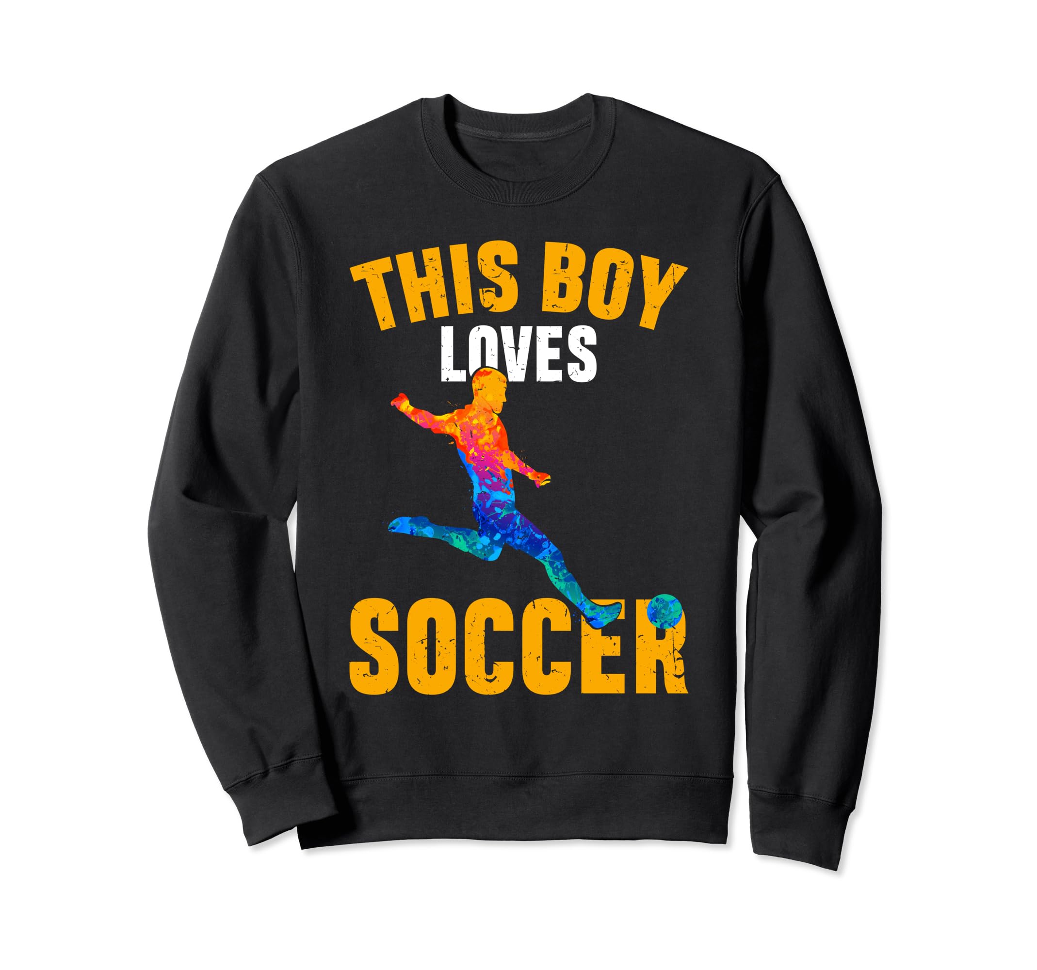 Funny This Loves Soccer Sweatshirt - Novelty Apparel Unisex