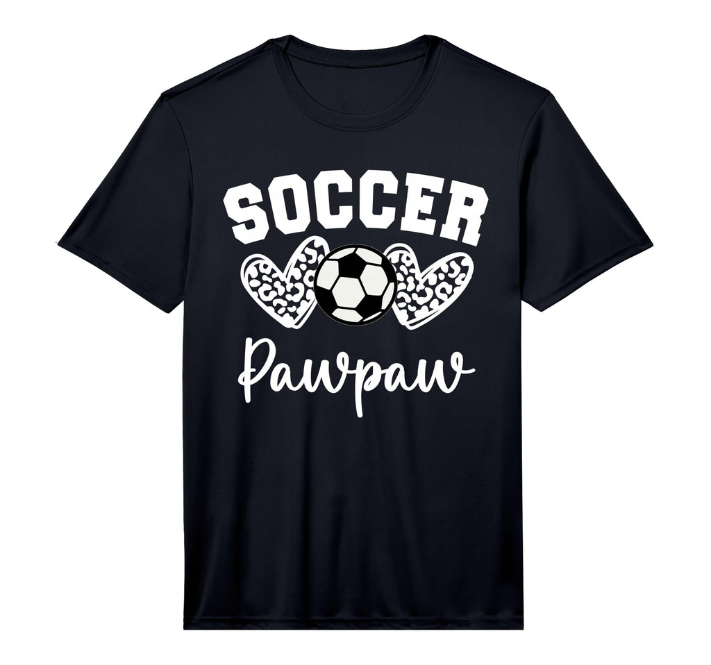Soccer Pawpaw Matching Family T-Shirt - Casual Everyday Wear for Adults