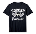 Soccer Pawpaw Matching Family T-Shirt - Casual Everyday Wear for Adults