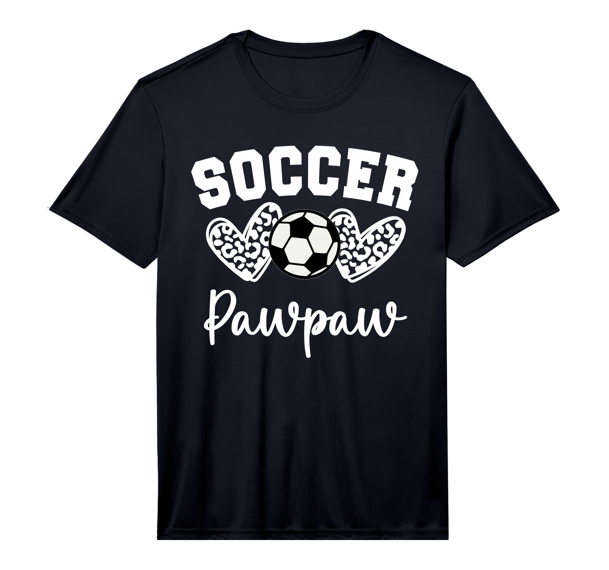 Soccer Pawpaw Matching Family T-Shirt - Casual Everyday Wear for Adults