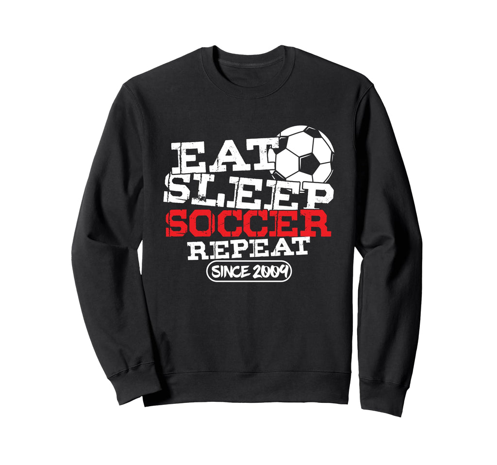 Soccer Player Goal Football Born Sweatshirt - Unique Graphic Men Women