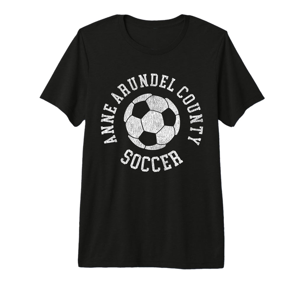 Anne Arundel County Soccer Distressed T-Shirt - Trendy Graphic Men Women
