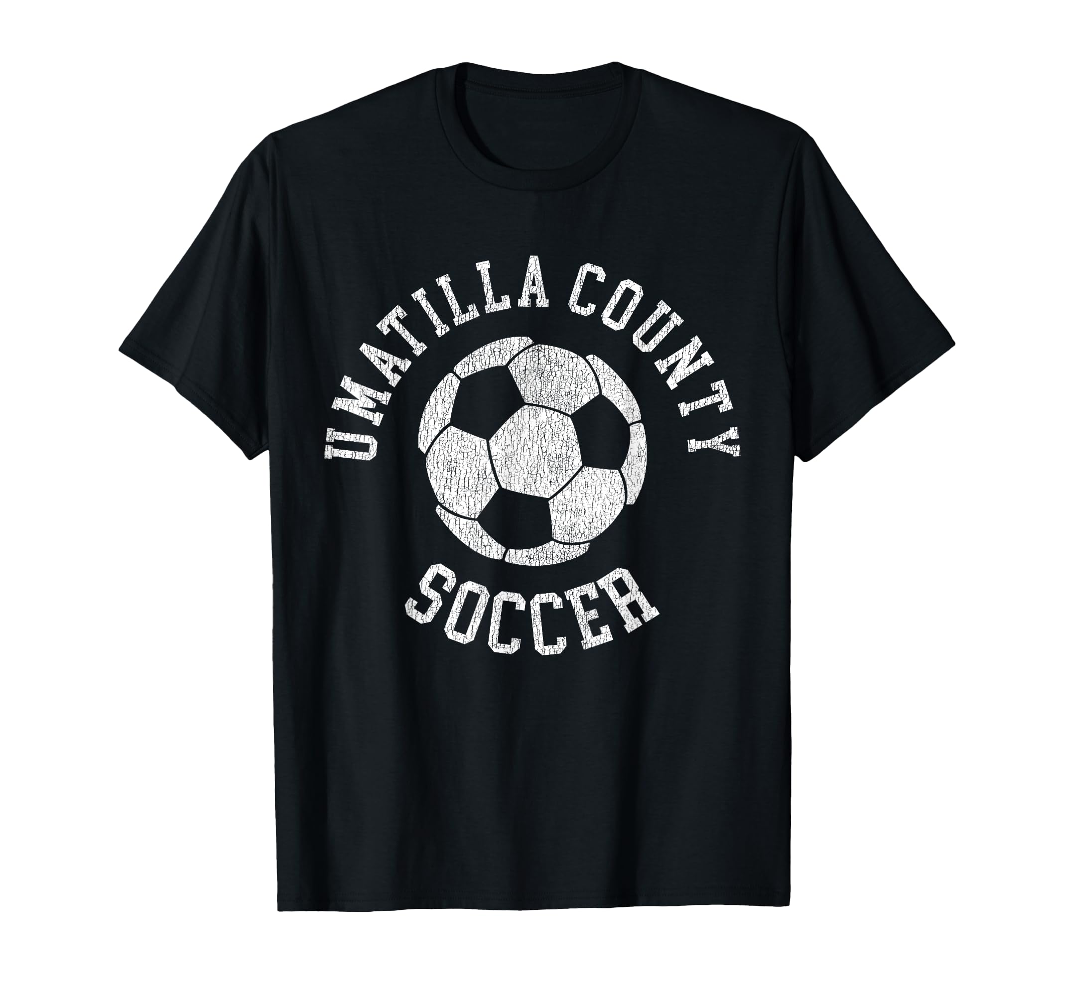 Umatilla County Soccer Distressed 90S T-Shirt - Streetwear Style Unisex