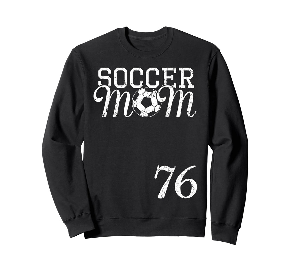 Soccer Mom Jersey Number 76 Sweatshirt - Custom Art Print for Adults