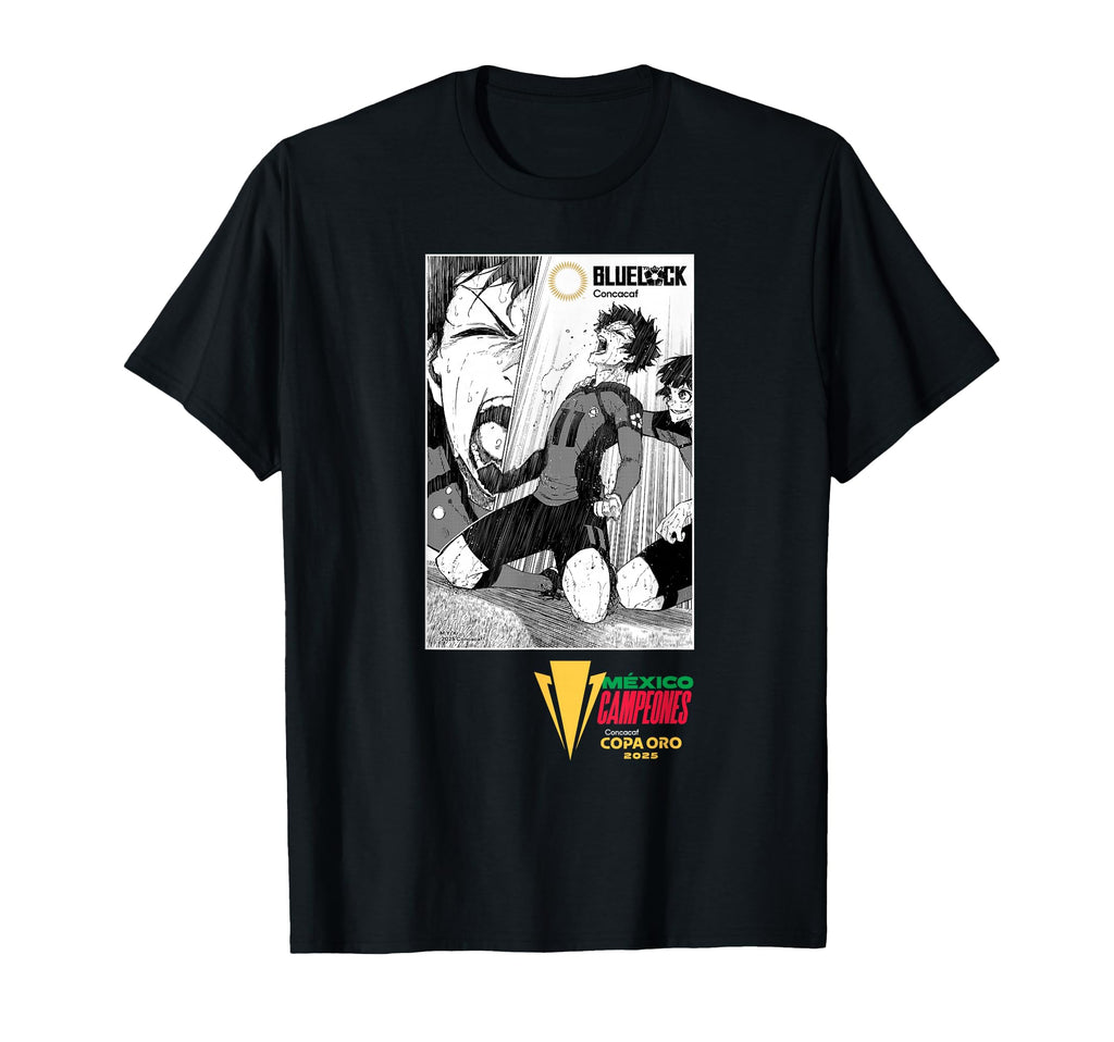 Blue Lock X Concacaf Mexico Champions T-Shirt - Trendy Graphic for Adults