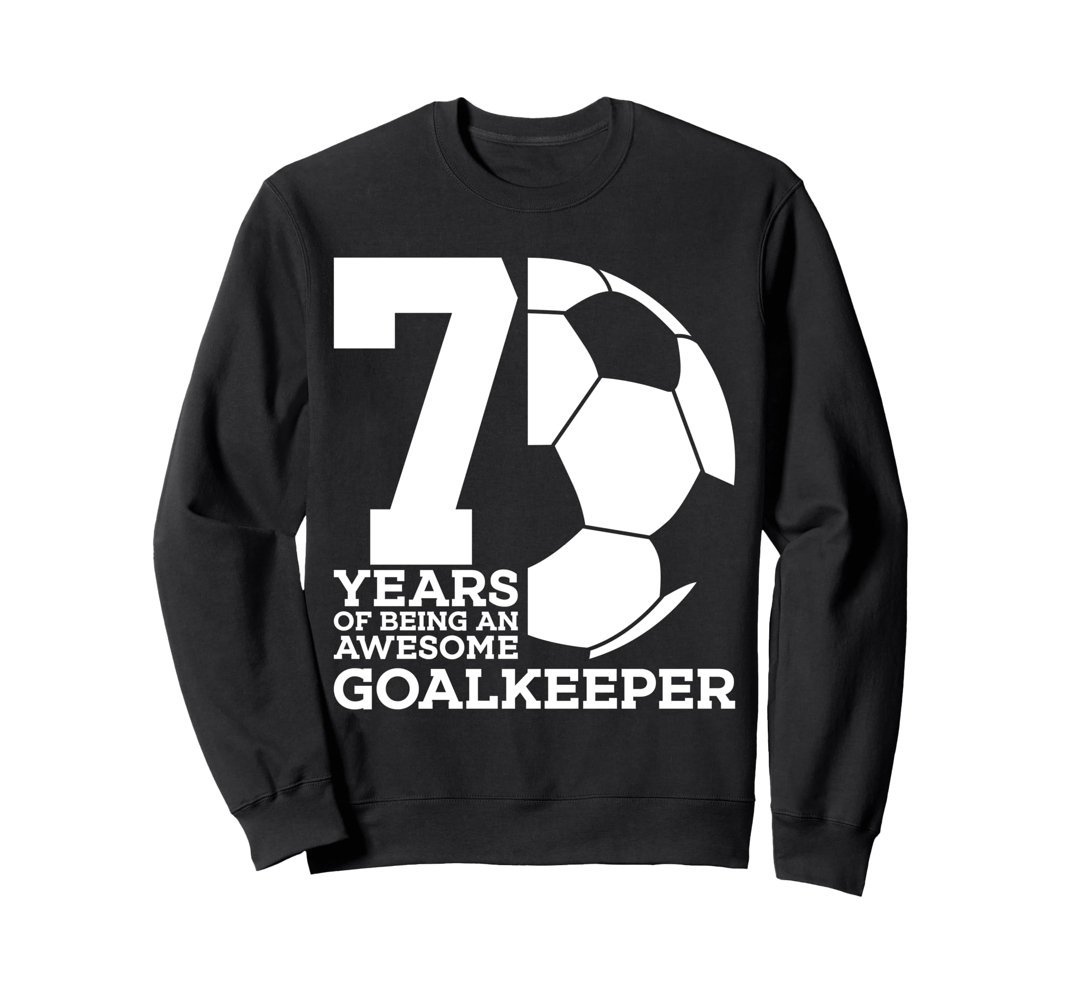 Soccer 7 Years Awesome Soccer Sweatshirt - Aesthetic Graphic for Adults