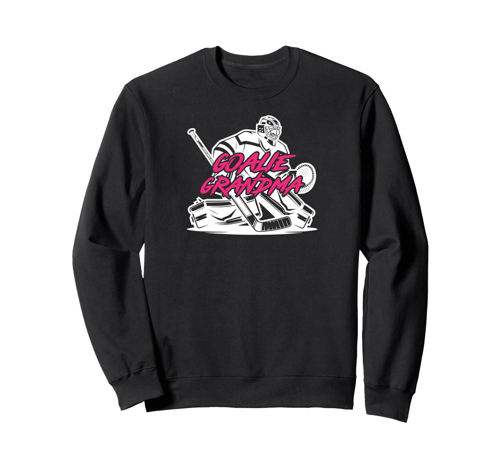 Ice Hockey Goalie Grandma Hockey Sweatshirt - Novelty Apparel Unisex