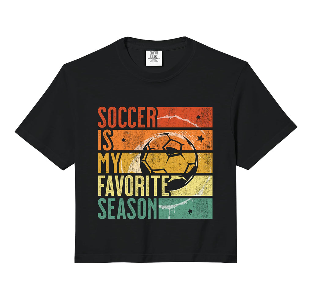 Distressed Soccer Is My Favorite Sweatshirt - Trendy Graphic for Adults